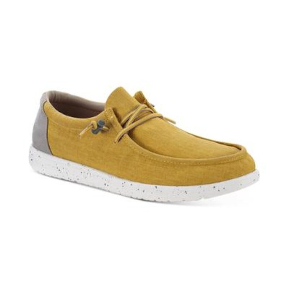 Sun + Stone Mustard Yellow Canvas Slip-On Loafer